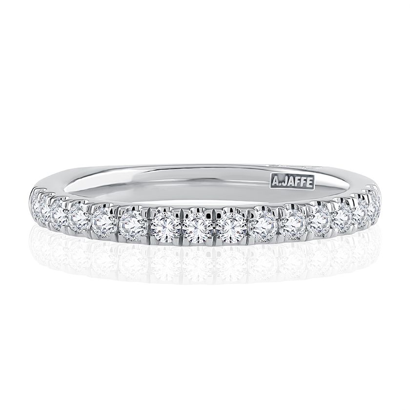Modern Pavé Diamond Wedding Ring