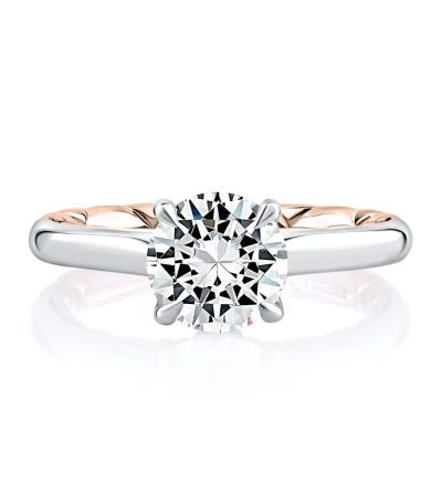 Baroness Round Solitaire Diamond Engagement Ring