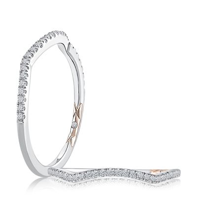 Halfway Curved Eternity Diamond Wedding Band