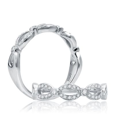 Looped Diamond Stacking Ring 