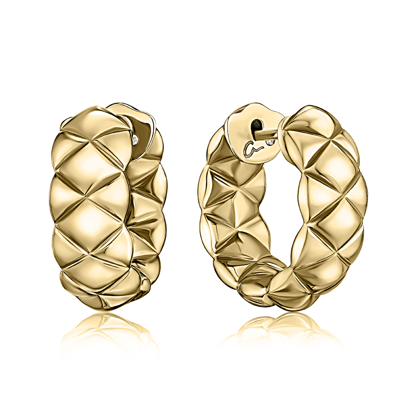 Iconic Quilted Huggies Earrings