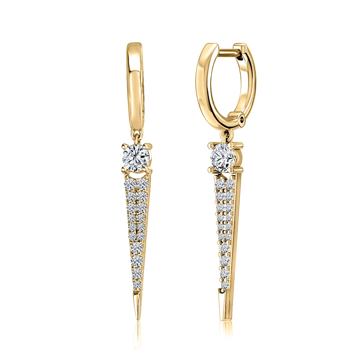 Classic Diamond Drop Earrings