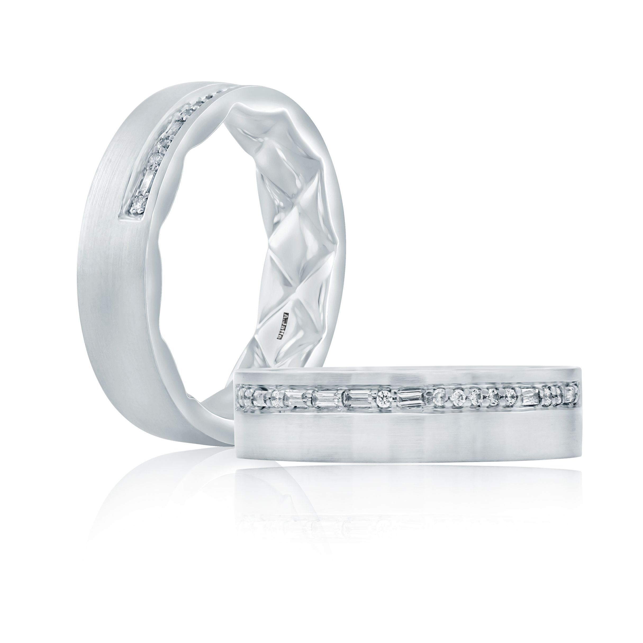 Morse Code Diamond Wedding Band