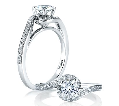 Engagement Ring with a Delicate Twist
