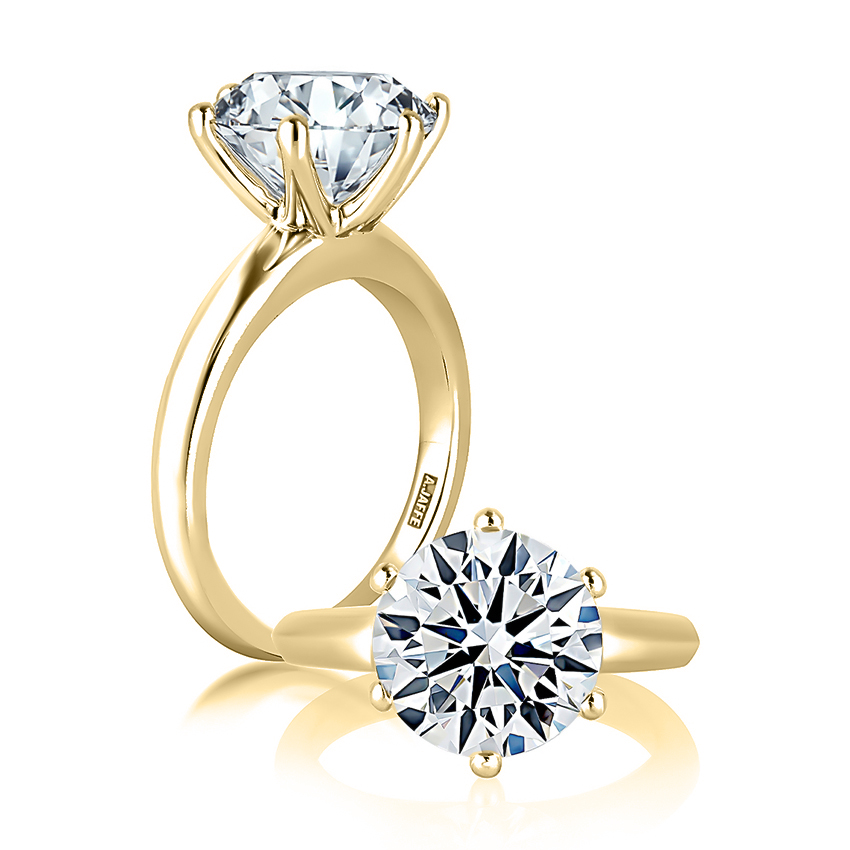 Classic 6 Prong Solitaire Engagement Ring