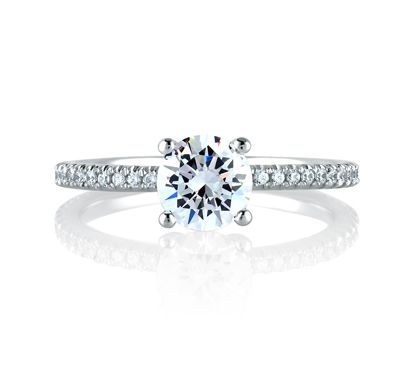 Classic Micro Pave Engagement Ring
