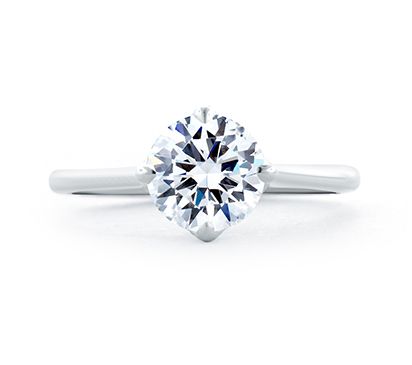 North South East West Prong Intricate Basket Engagement Ring