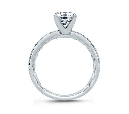 Classic Four Prong Modern Vintage Engagement Ring