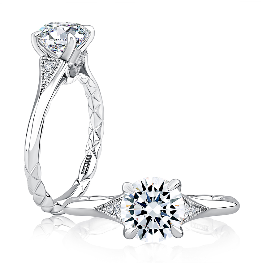 A.JAFFE Engagement Ring Art Deco ME1865Q/194 | BENARI Jewelers