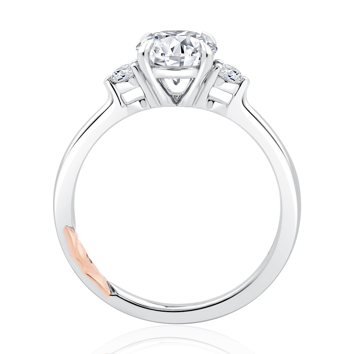 Statement Round Quilted Engagement Ring