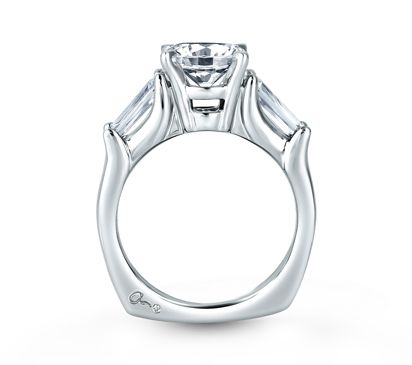 Engagement Ring with Tapered Baguettes