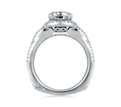 Artistic Diamond Braided Engagement Ring
