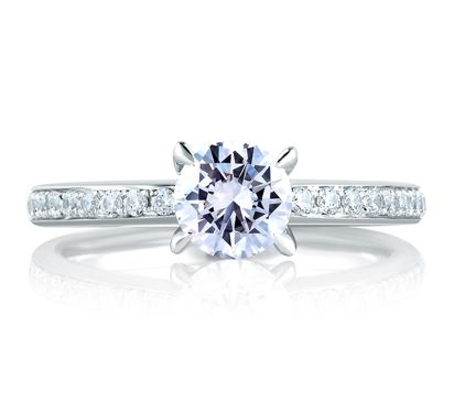 Signature Classic with Bezel Set Profile Diamond Engagement Ring