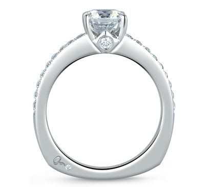 Signature Classic with Bezel Set Profile Diamond Engagement Ring