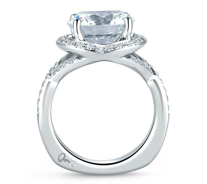 Crossover Statement Engagement Ring