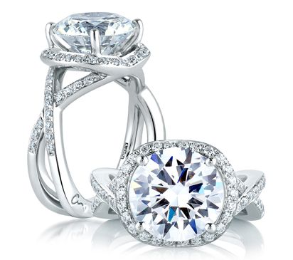 Crossover Statement Engagement Ring