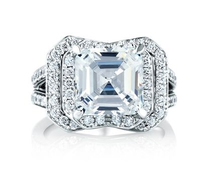 Architectural New York Skyline Engagement Ring
