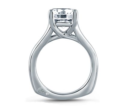 Classic Trellis Solitaire Engagement Ring