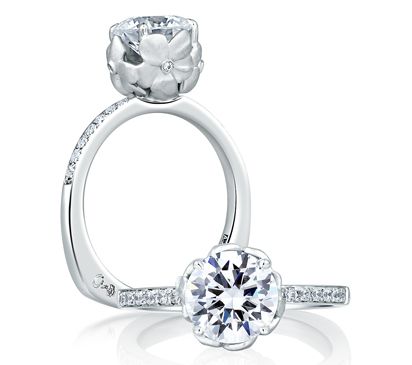 Art Designed Nature Inspired Engagement Ring