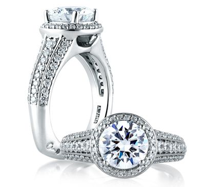Signature Metropolitan Halo Engagement Ring
