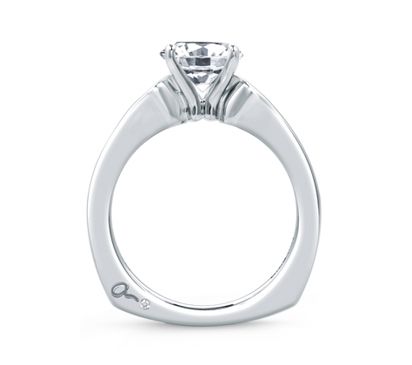 Classic Round Diamond Center Solitaire Engagement Ring