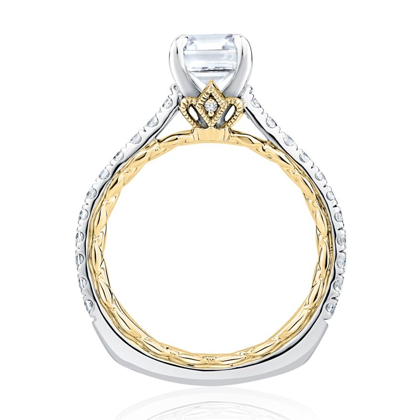 Empire Emerald Cut Diamond Engagement Ring