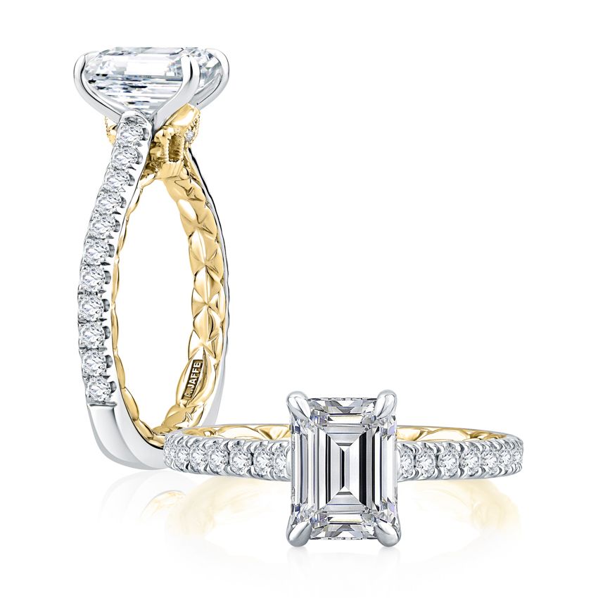 Empire Emerald Cut Diamond Engagement Ring