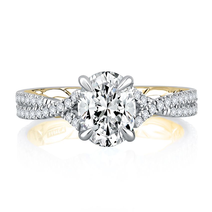 Majestic Signature Oval Cut Diamond Engagement Ring