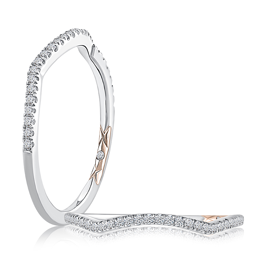 Halfway Curved Eternity Diamond Wedding Band