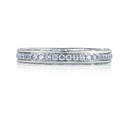 Royal Milgrain Band With Scroll Motif Profile