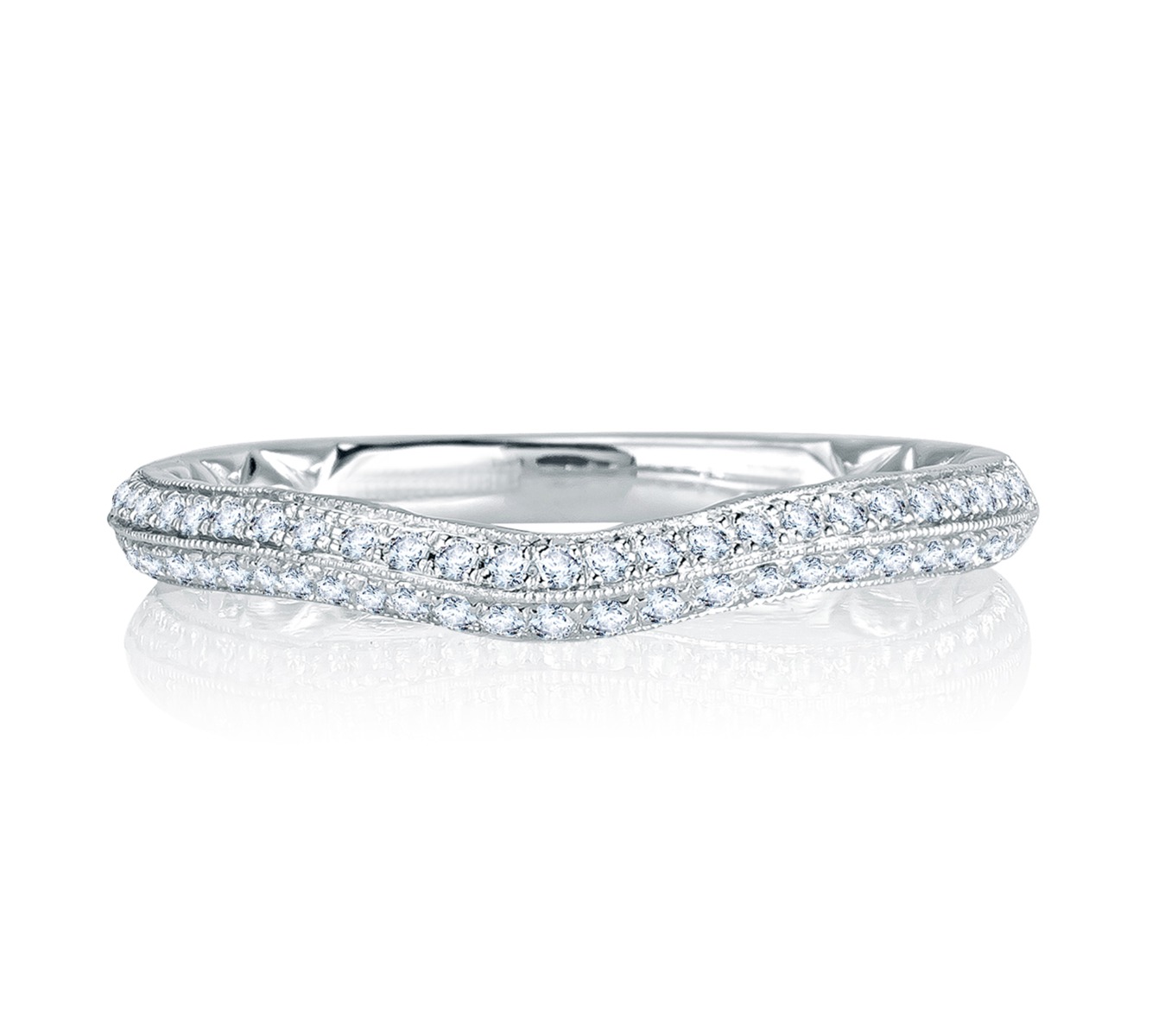 Delicate Quilted Anniversary Band