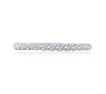 Tightly Twisted Diamond Wedding Band with Signature Shank MRS867/31