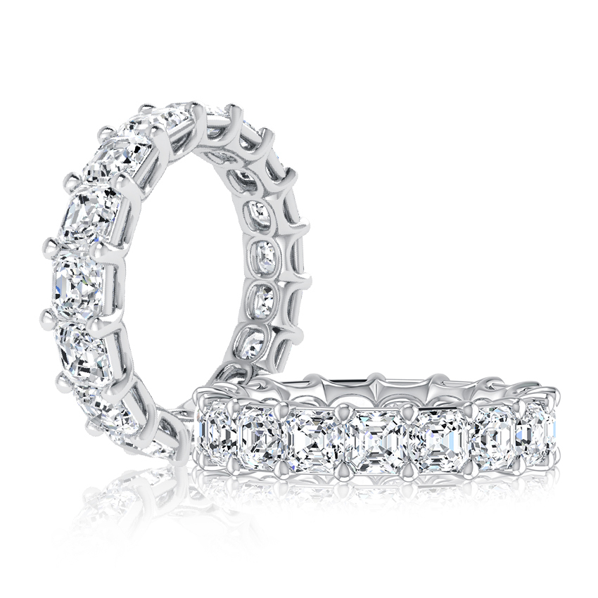 Asscher Cut Eternity Band 