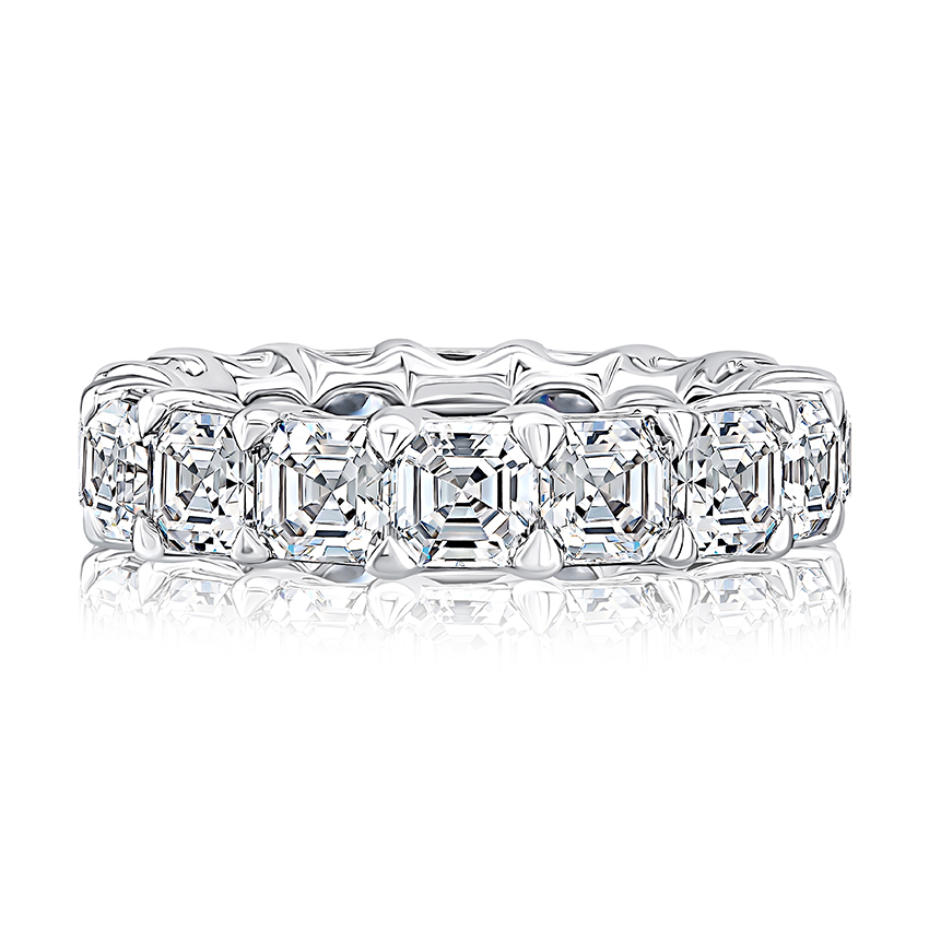 Asscher Cut Eternity Band 