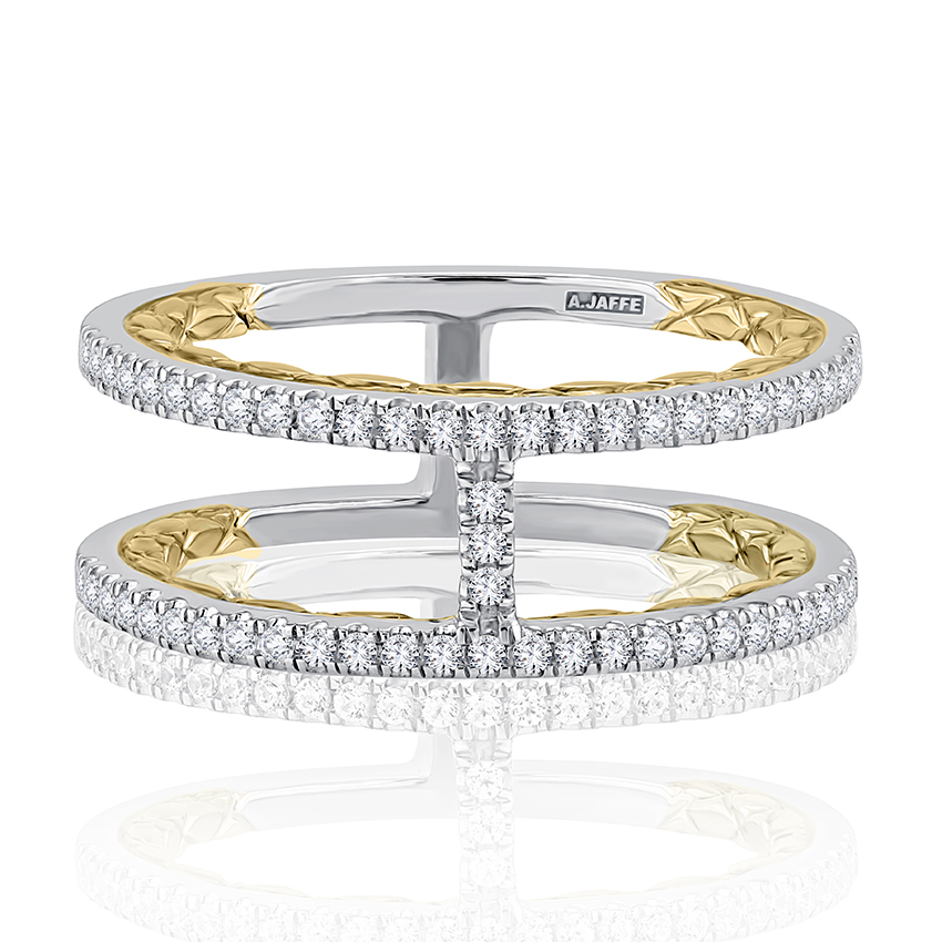 Stunning double band anniversary ring