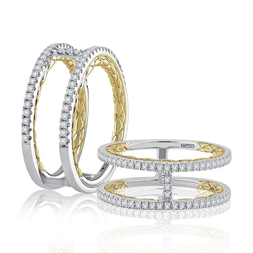 Stunning double band anniversary ring