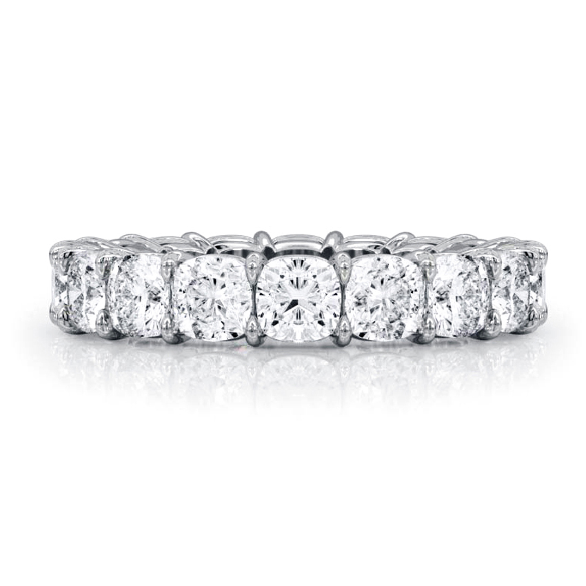 Cushion Eternity Diamond Wedding Band