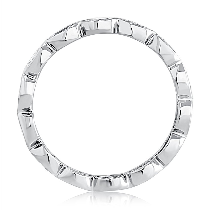 East West Marquise Bezel Diamond Wedding Band