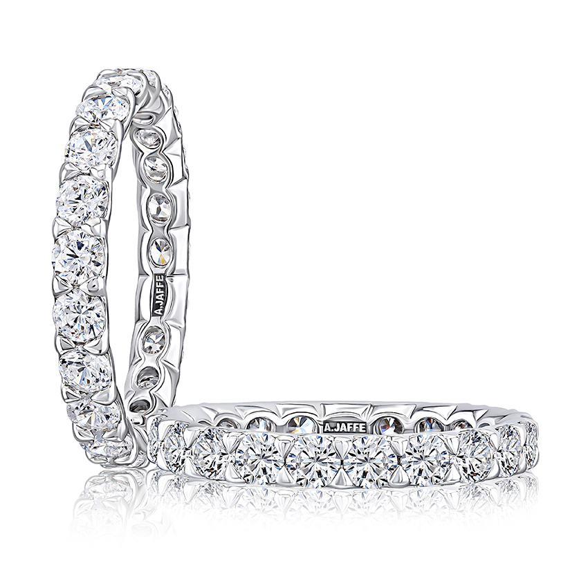 Claw Prong Round Diamond Eternity Anniversary Band